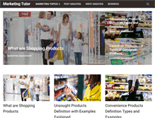 Tablet Screenshot of marketingtutor.net